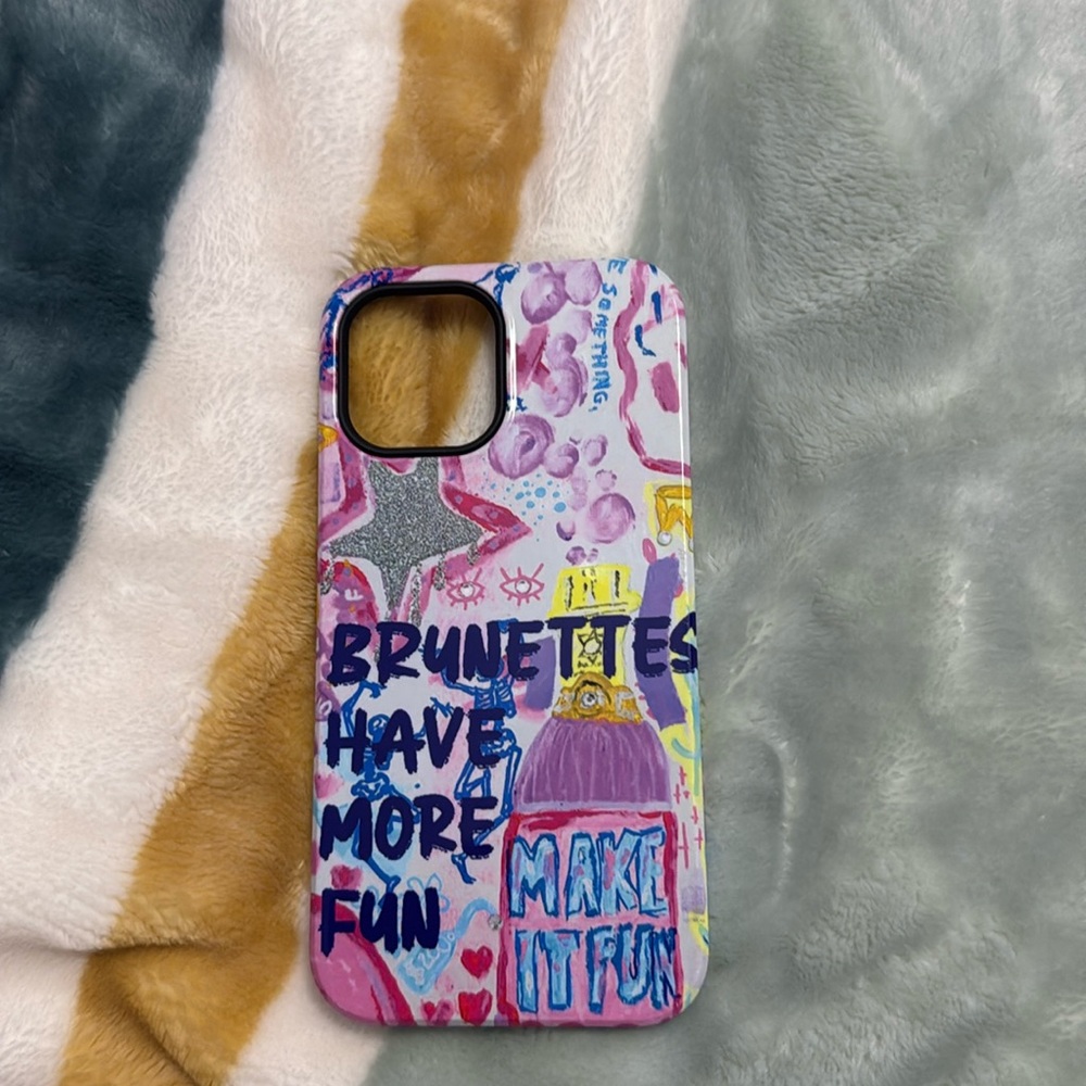 brunettes have more fun iphone case 12 pro max